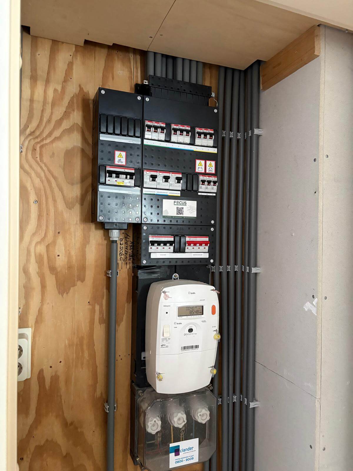 nieuwe ABB groepenkast installatie in Amsterdam met extra groepen